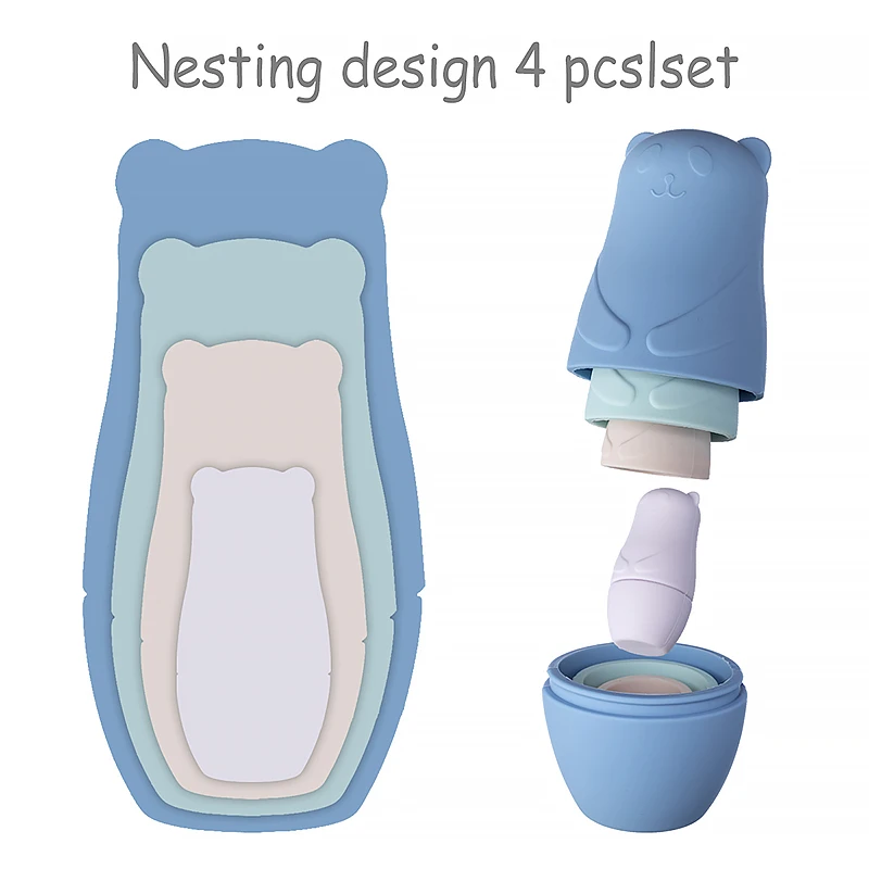 1setMontessori Nesting Dolls Spielzeug Russische Matroschka Puppe Pädagogisches Spielzeug für Kinder Silikon Stacking Blocks Puppe Innen Puppe – Detail 11