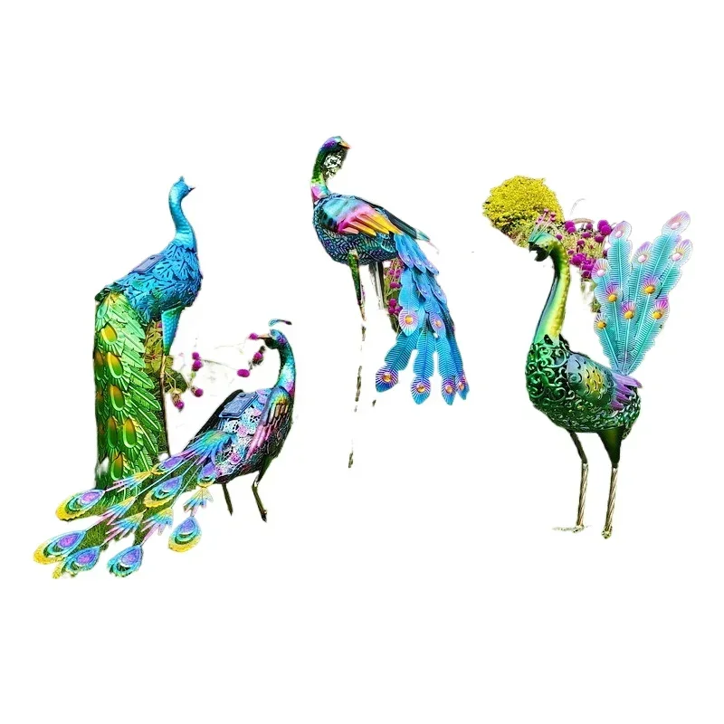 

Cross-border outdoor garden wrought iron decorative animal courtyard windmill