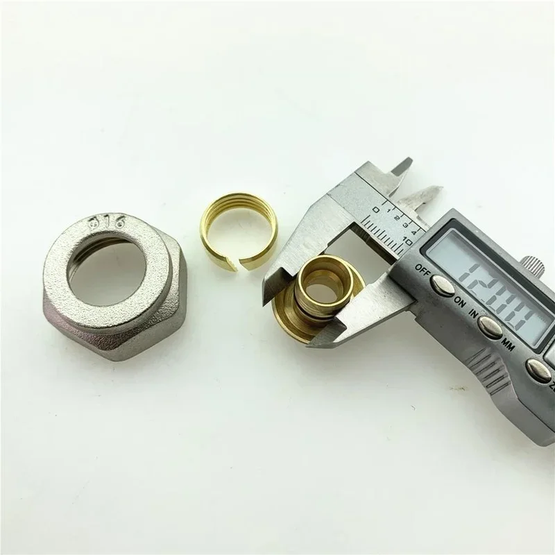 4set Floor Heating 16/12mm Joints Floor Heating Sub-catchment Geothermal Water Manifold Joint Brass Joint Fittings