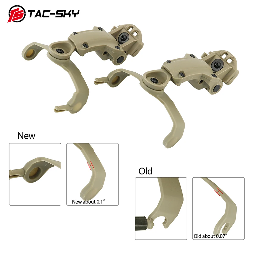

TAC-SKY New Second Generation Tactical ARC Rail Adapter Compatible with COMTAC II, COMTAC III Shooting Airsoft Headphones