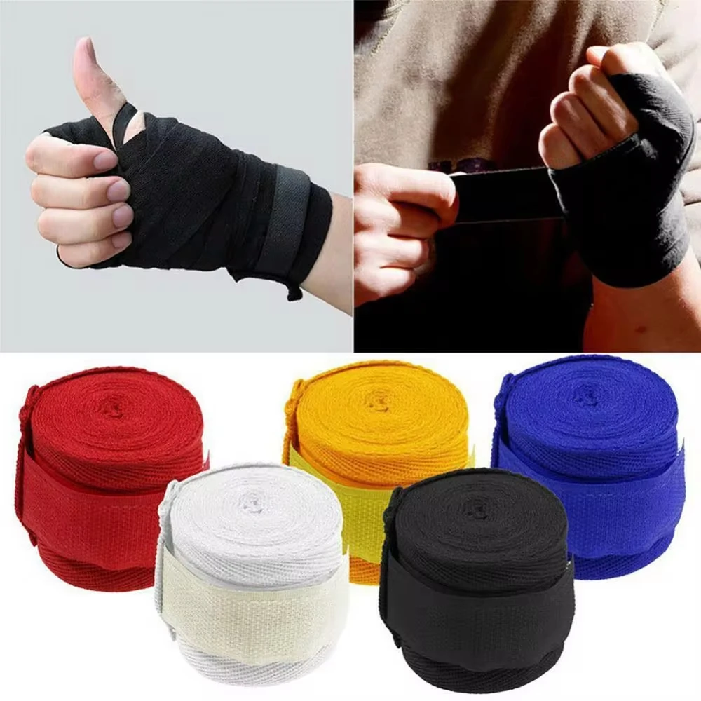 Boxing Sports Cotton Strap Bandage Cover Muay Taekwondo Hand Glove Wrap Protector De Boxeo