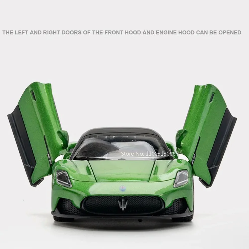 1:22 MC20 Honda NA1 Alloy Diecast Sport Cars Toy Models Light Sound Wheel Pull Back Miniature Vehicles Children Collection Gifts