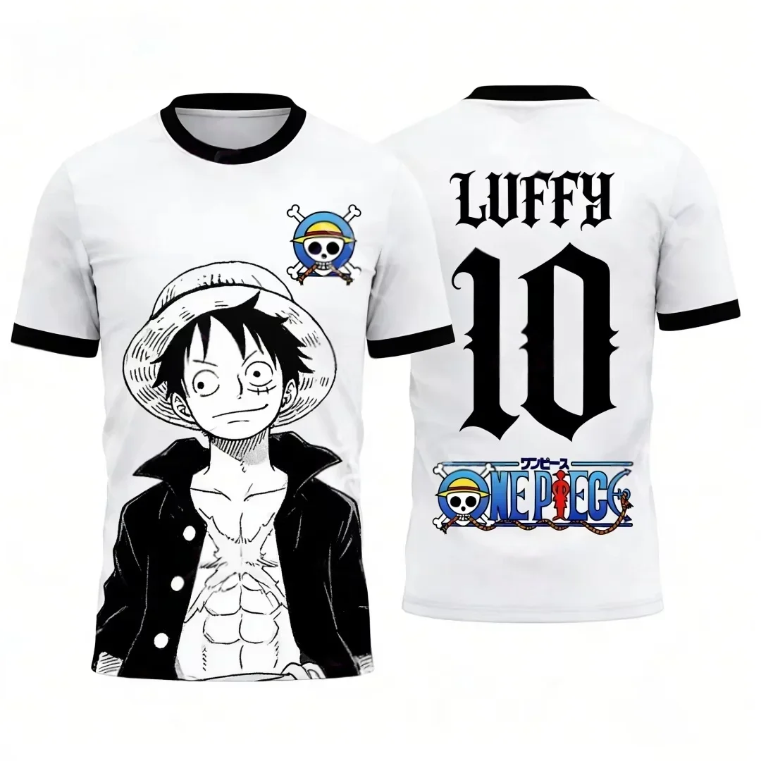 Men's One Piece Anime T-Shirt Buggy The Clown Print Short Sleeve Lightweight Casual Kids Summer Streetwear Fashion Tops