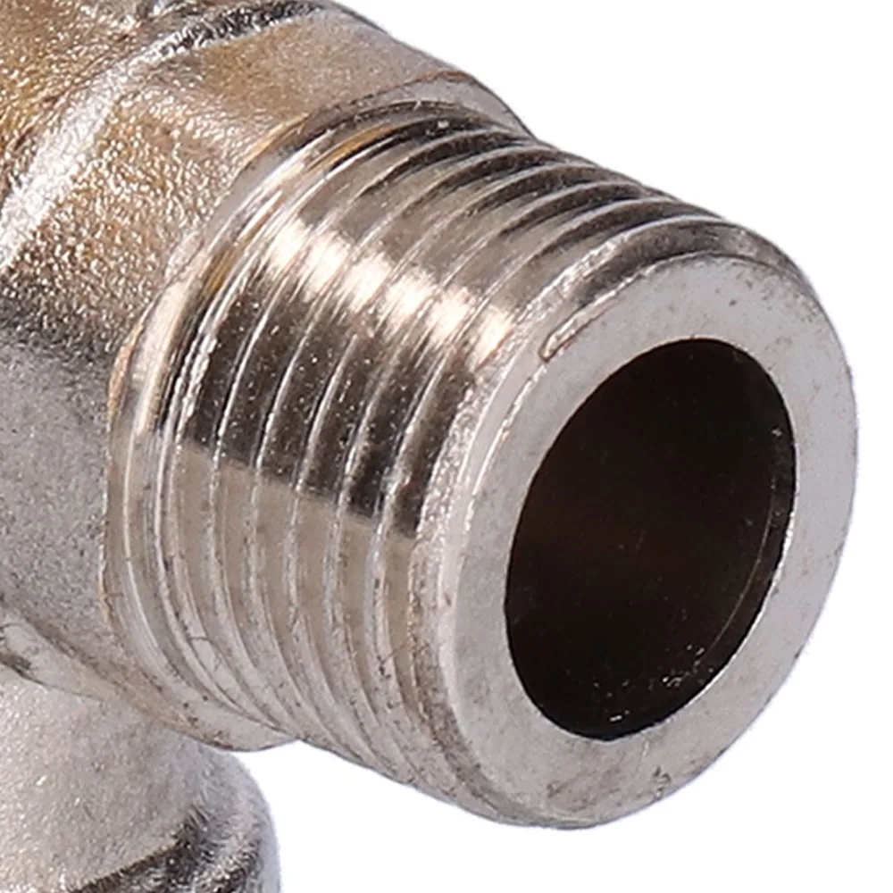 Durable Brass Gas Angle Valve Electroplated Finish 90 Degree Angle Shut Off Valve Quick Opening Compact Elbow Valve Home Kitchen