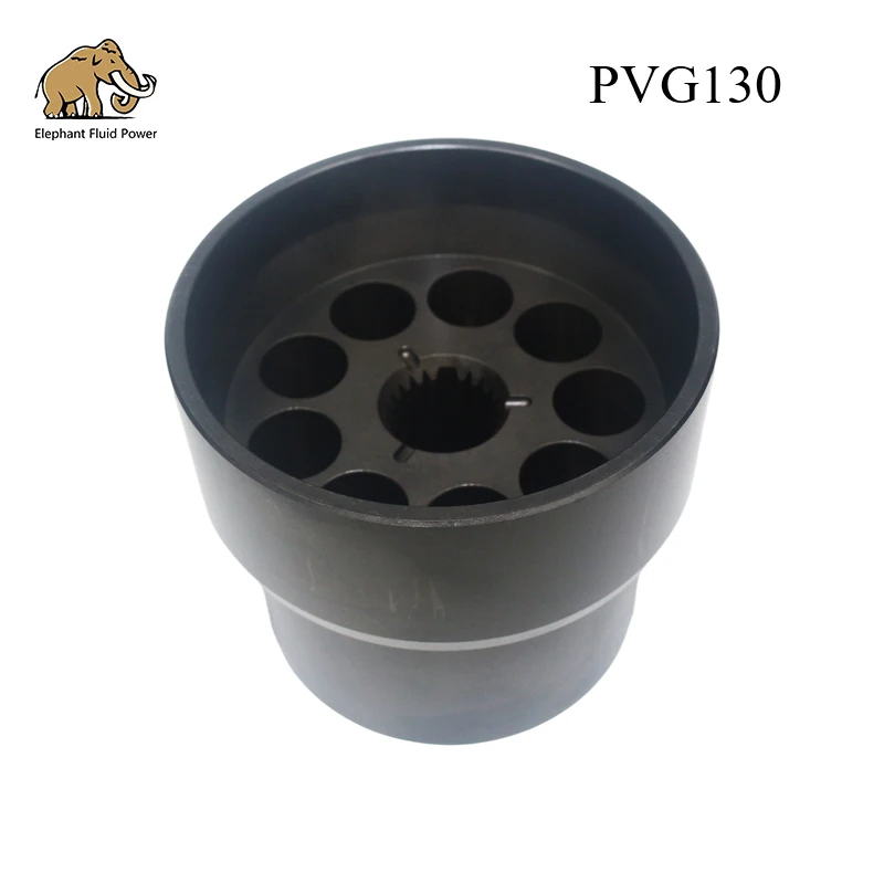 Excavator Hydraulic Main Pump Spare Parts PVG130 Cylinder Block