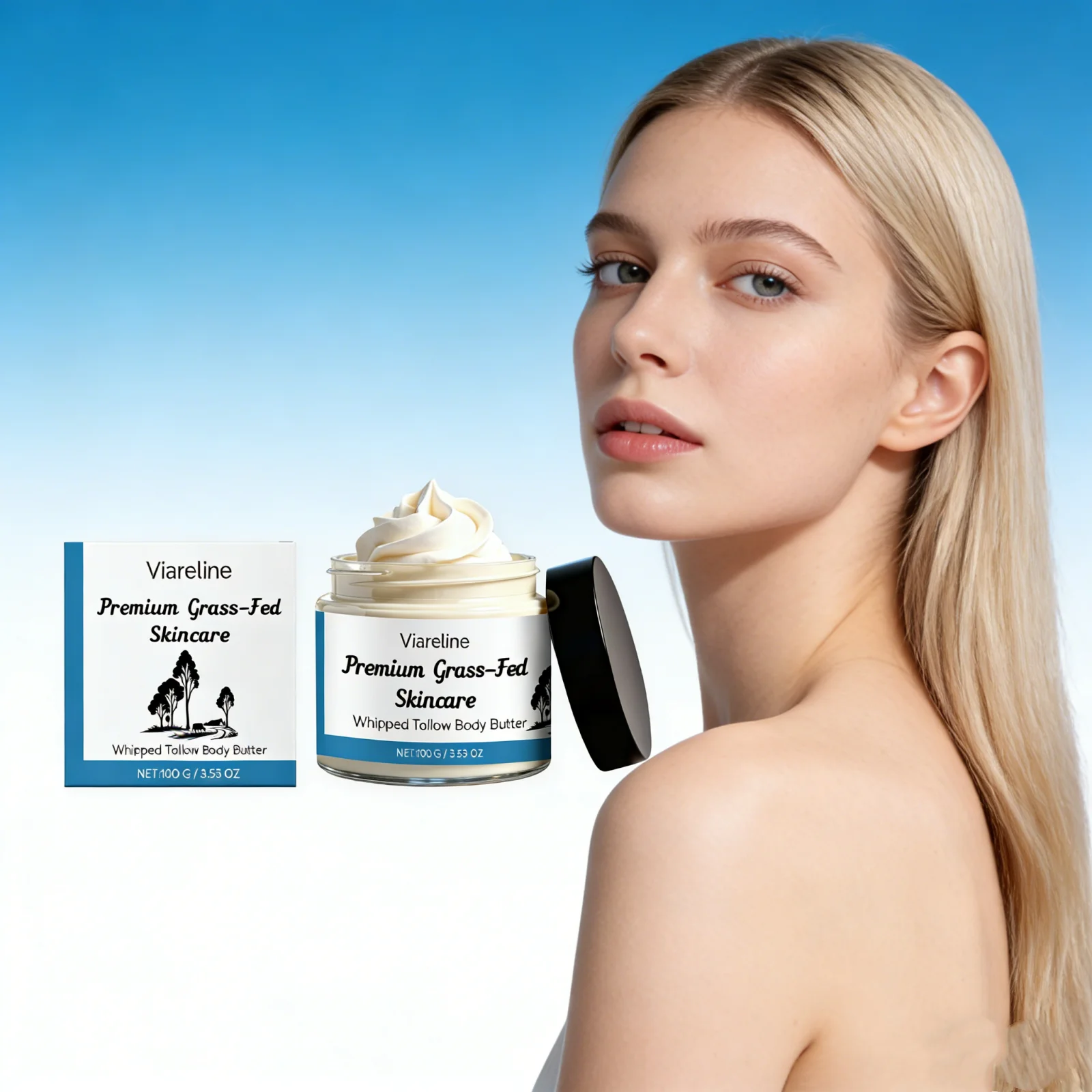 

Natural Whipped Tallow Body Lotion Non Greasy Firming Lifting Improve Dryness Smooth Body Whipped Tallow Nourishing Skin Butter