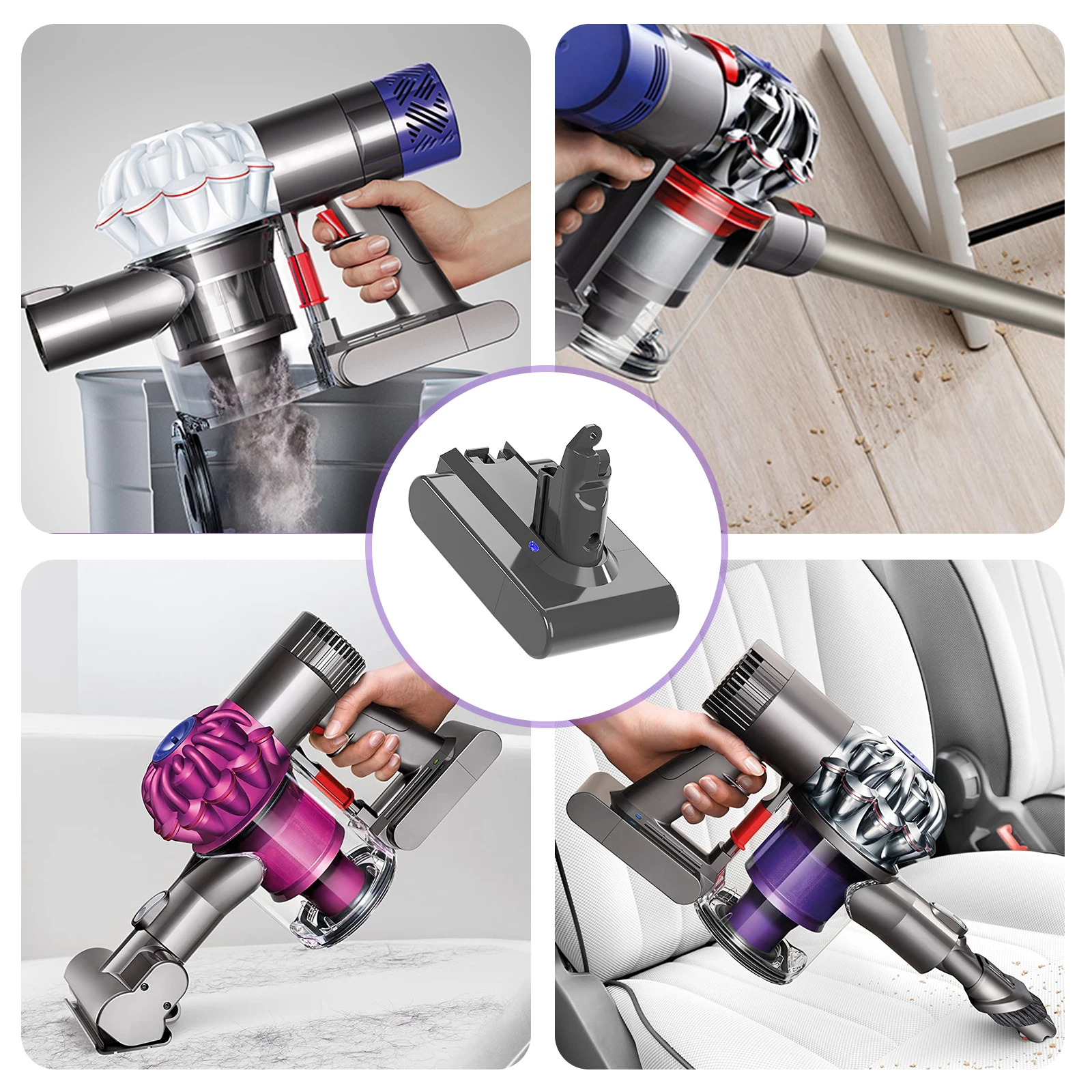 For Dyson V6 Battery Vacuum Cleaner Battery For Dyson V6 Fluffy V6 Animal SV03 SV05 SV07 SV09 DC62 DC58 DC59 DC61 DC74 DC72