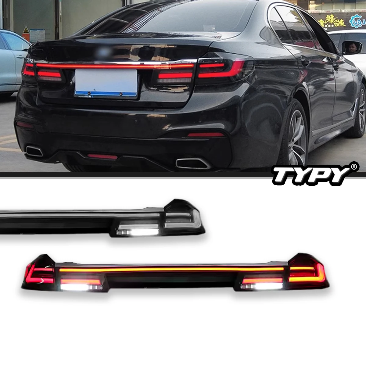 TYPY Car Lights For BMW 5 Series G30 G38 Taillight 2018-2020 LED Projetor Tail Lamp Daytime Running Light Automotive Accessories