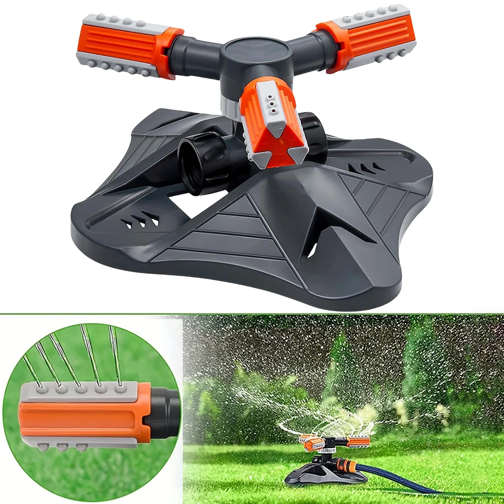 

Garden Sprinkler 3 Fork Water Sprayer Automatic 360 Degree Rotating Plastic Watering Garden Atomizer Agriculture Irrigation Tool