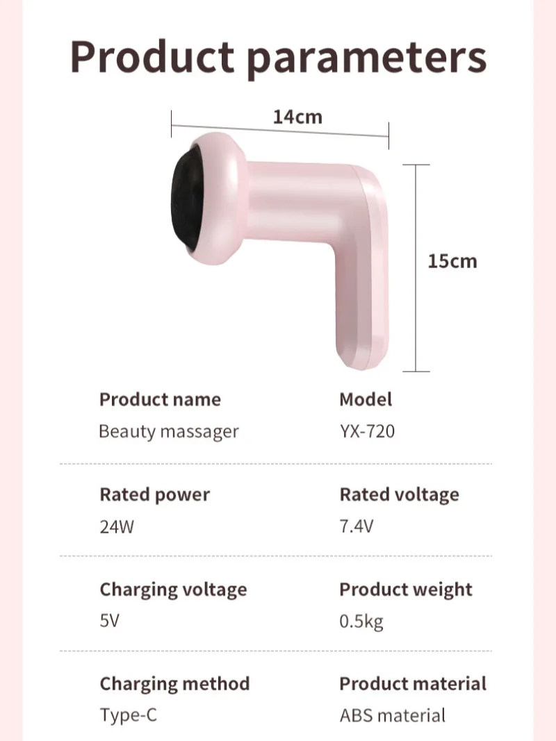 Home massager wireless handheld fat pushing machine kneading shoulder waist massage hammer home massager massage hammer massager