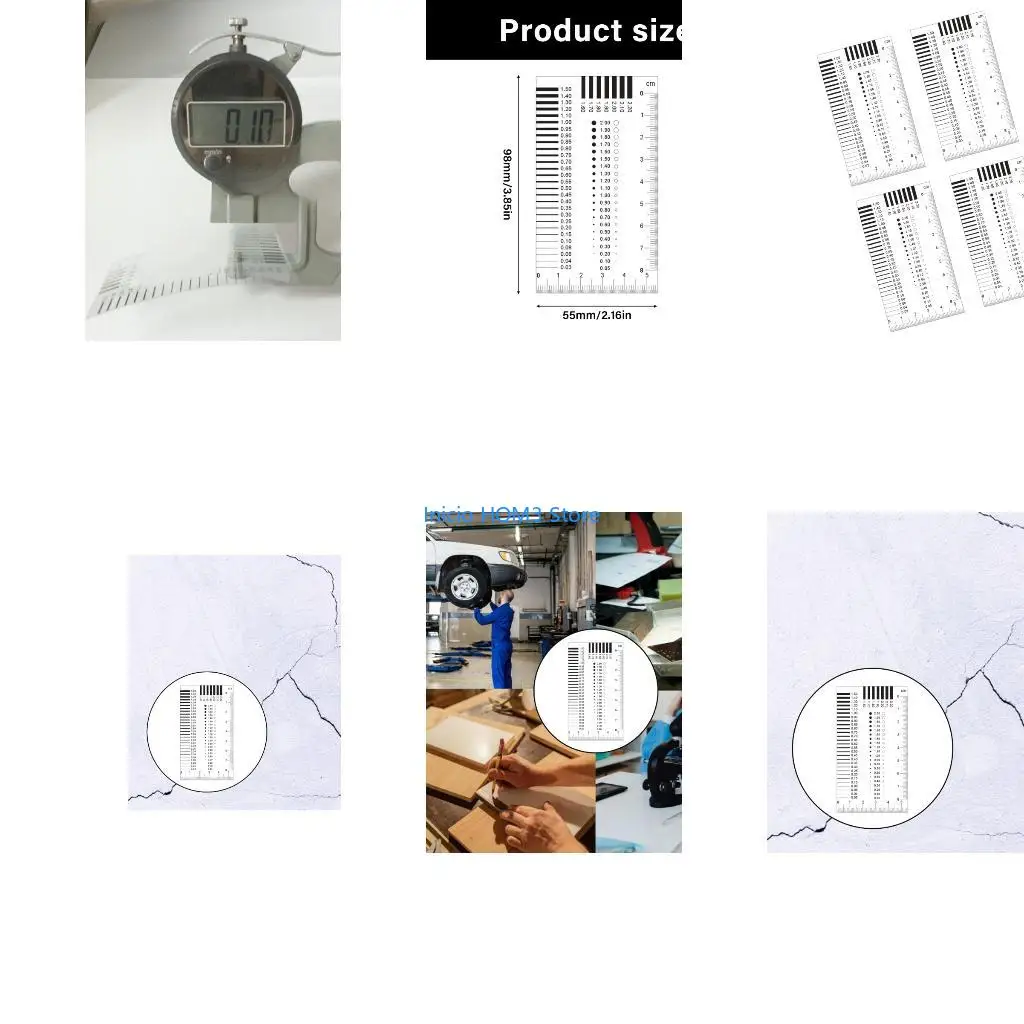 A5YD Plastic Crack Width Analyzers Cards with Abrasion Resistant Film Upgrades for Accurate Material Quality Control Testing
