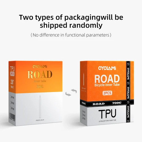 Imagen 2 del producto Tubo interior para bicicleta de carretera, tubo de TPU ultraligero, 700c, 18, 23, 25, 28, 30, 32c, 45mm, 65mm, 85mm, válvula francesa de ciclismo, nueva versión