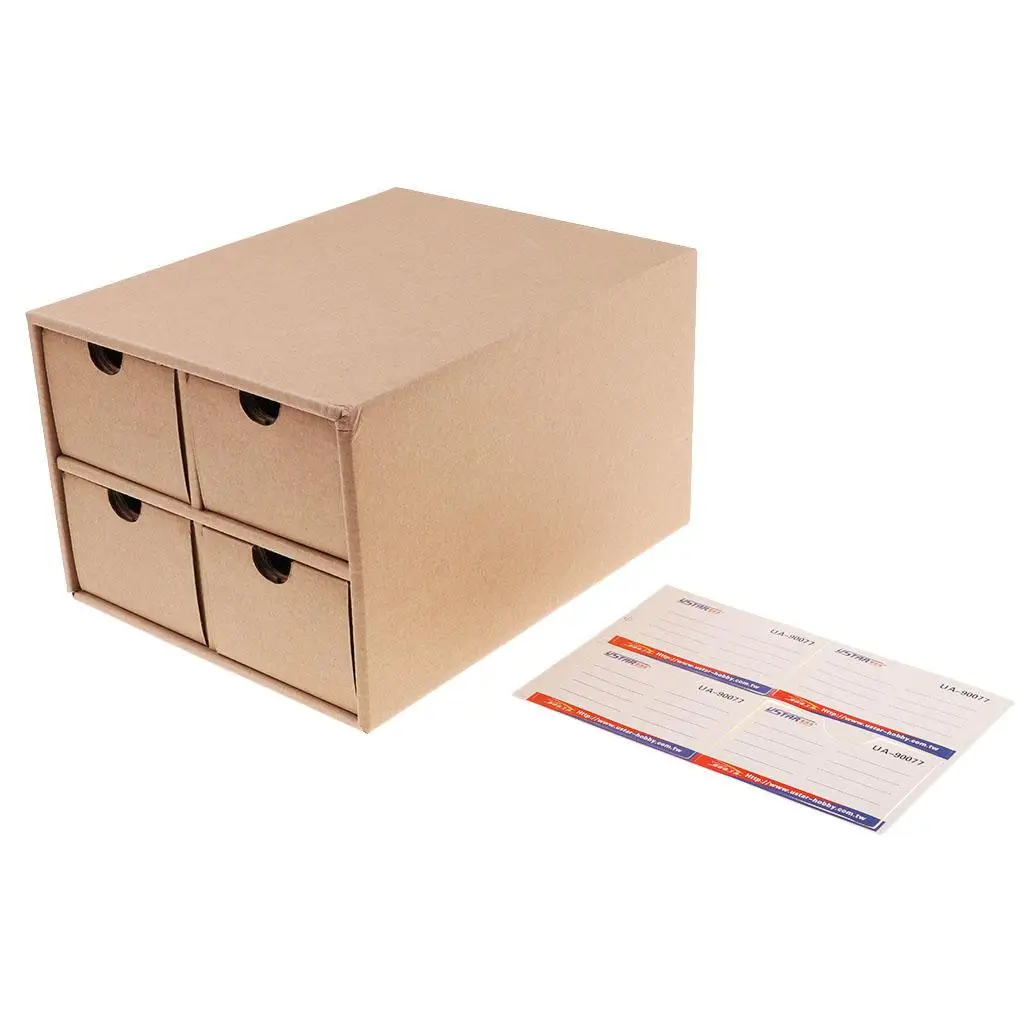 Hobby Tool Organizer Cowhide Drawer Storage Case for Painting Supplies and Arts Hobby Materials