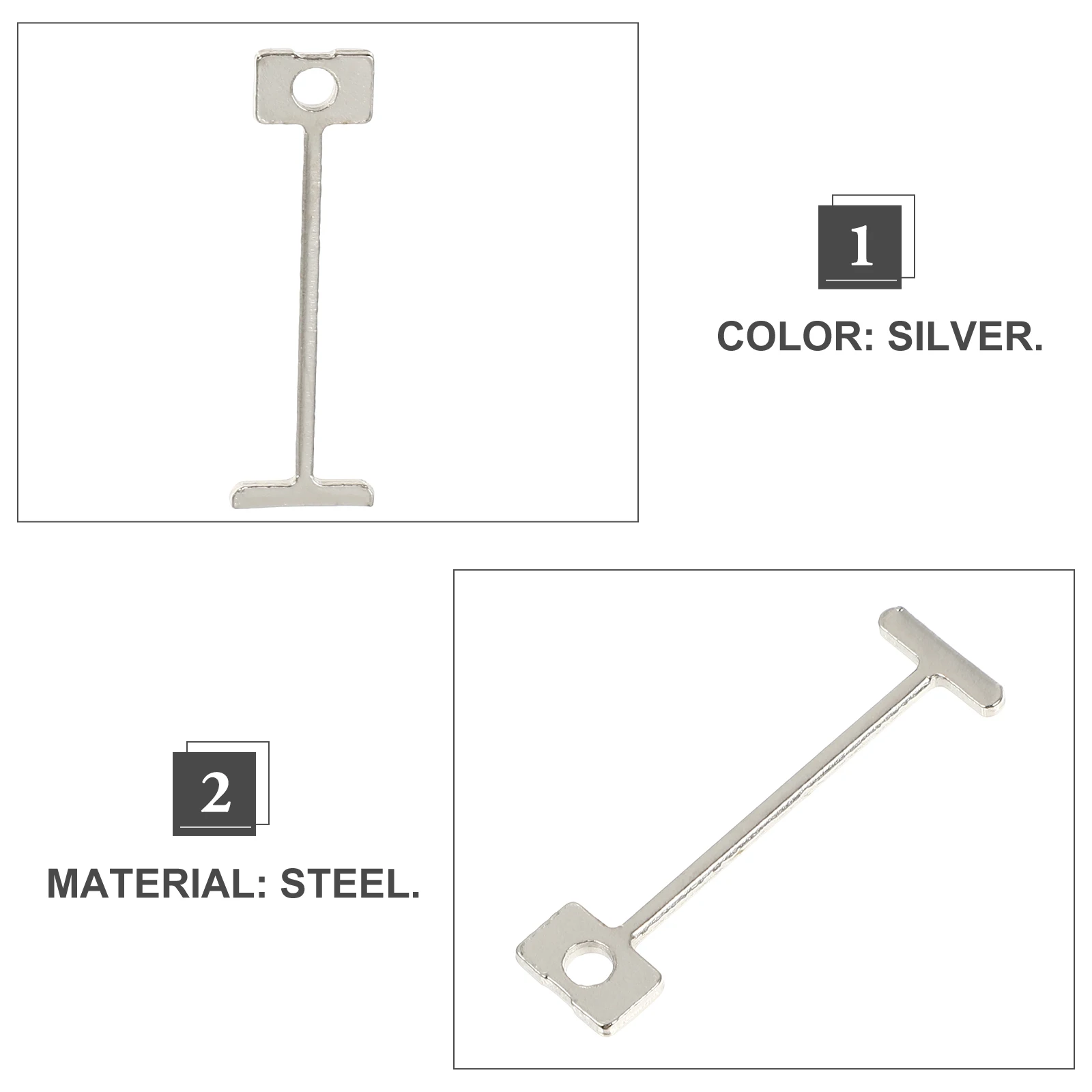 

100 Pcs Tile Leveler Steel Pin Needle Kits Reusable Regulator System Parts For Construction Ceramic Tiles Building Tools