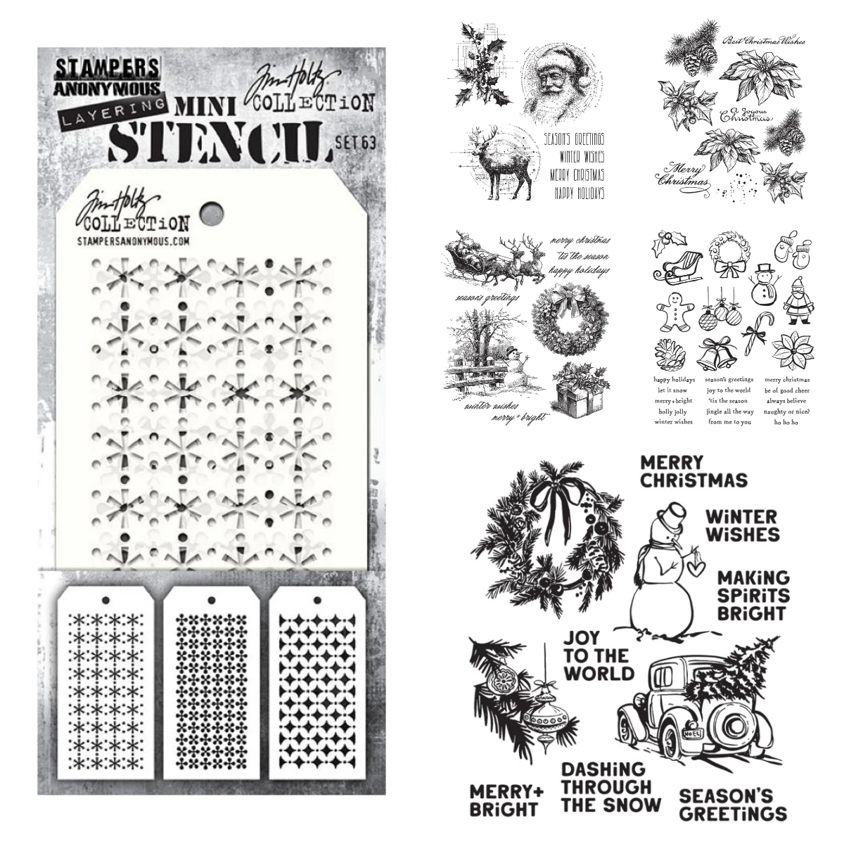 2026 Neues Weihnachts-Vorlagen-Set Metall-Stanzformen Klare Stempel Schablonen DIY Handgemachte Scrapbooking Dekoration Kartenherstellung Journal