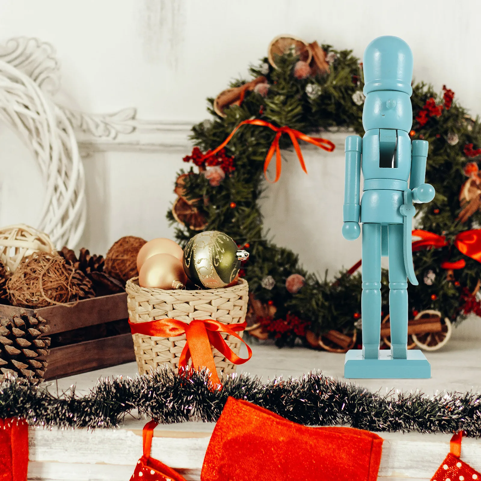 كسارة البندق الخشبية زينة عيد الميلاد لطيف سطح المكتب مهرجان زخرفة عيد الميلاد كسارات البندق لوازم الخشب الحرفية الشكل عطلة