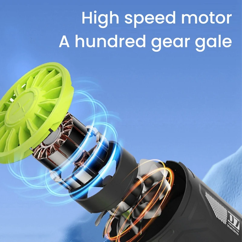 Hand Fan Handheld High-Speed Fan, Turbo Violent Small Wind Cannon, Portable Outdoor Fan With Infinite Speed Control