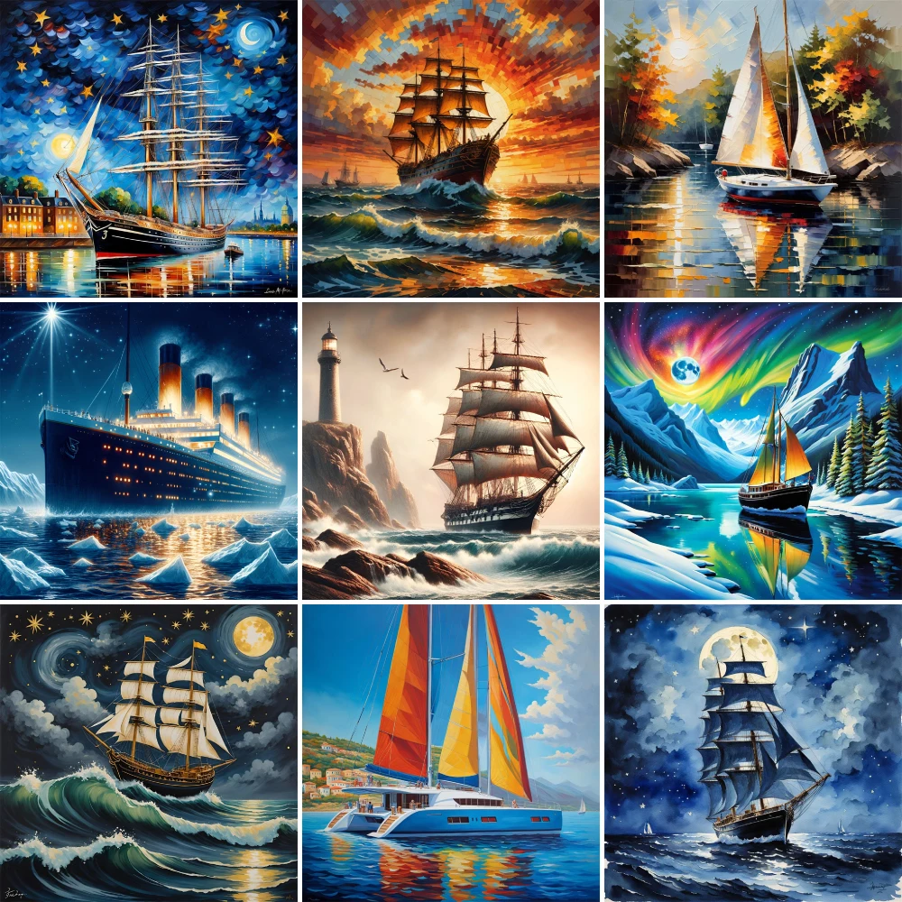 Landscape Sailboat …