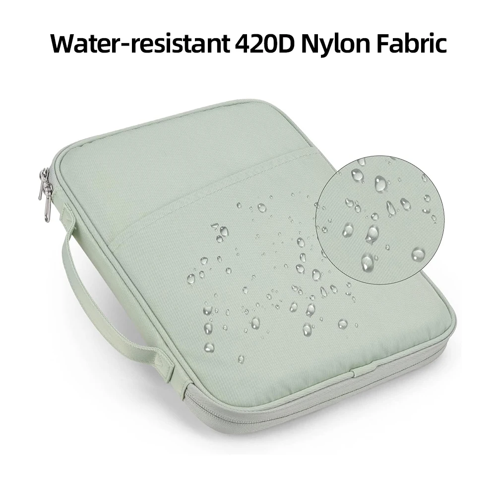 GOOJODOQ Professional Dual Compartment Tablet Magic Keyboard Travel Case Bag 11" & 12.9" Inch Tas Tablet Water Resistant - Hijau