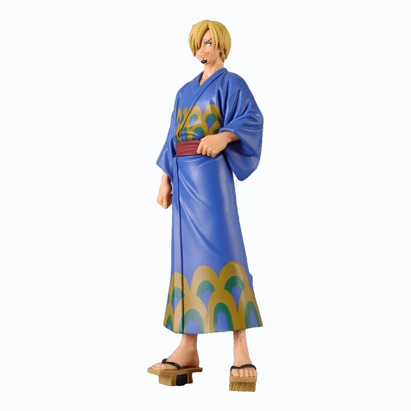 Bandai Original Banpresto Anime One Piece DXF The Grandline Series Sanji Yukata Ver. PVC Anime Model Toys