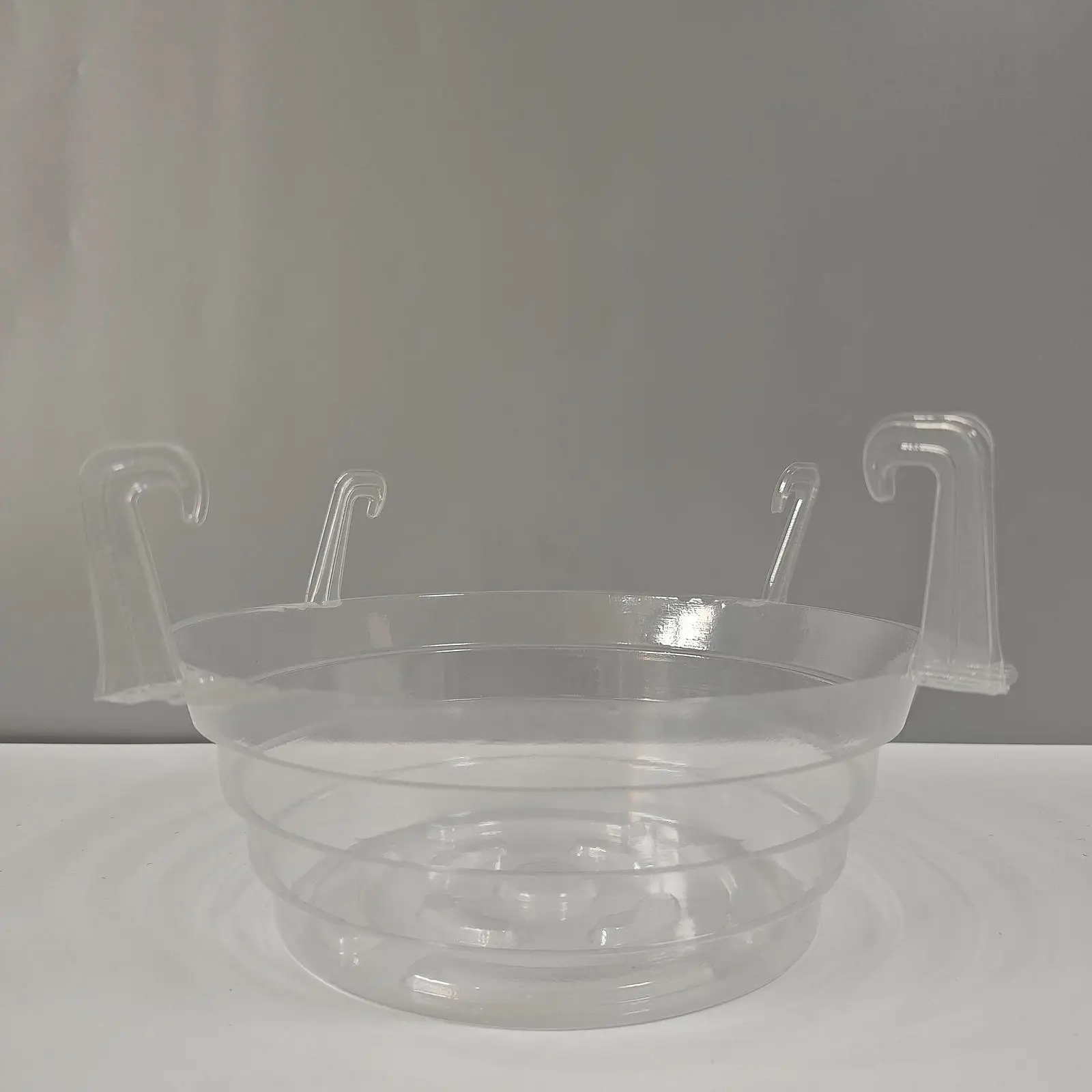 Plant Saucer with Hook Clear Plastic Pot Tray Heavy Duty Round Saucers for Planter Pots Balcony Garden