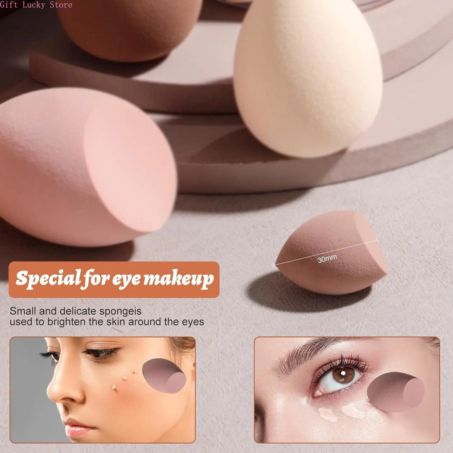 فرش مكياج مكونة من 8-29 قطعة، مجموعة مكياج احترافية للنساء، فرشاة بودرة ناعمة لظلال العيون، مجموعة كاملة من أدوات تجميل للسفر #4