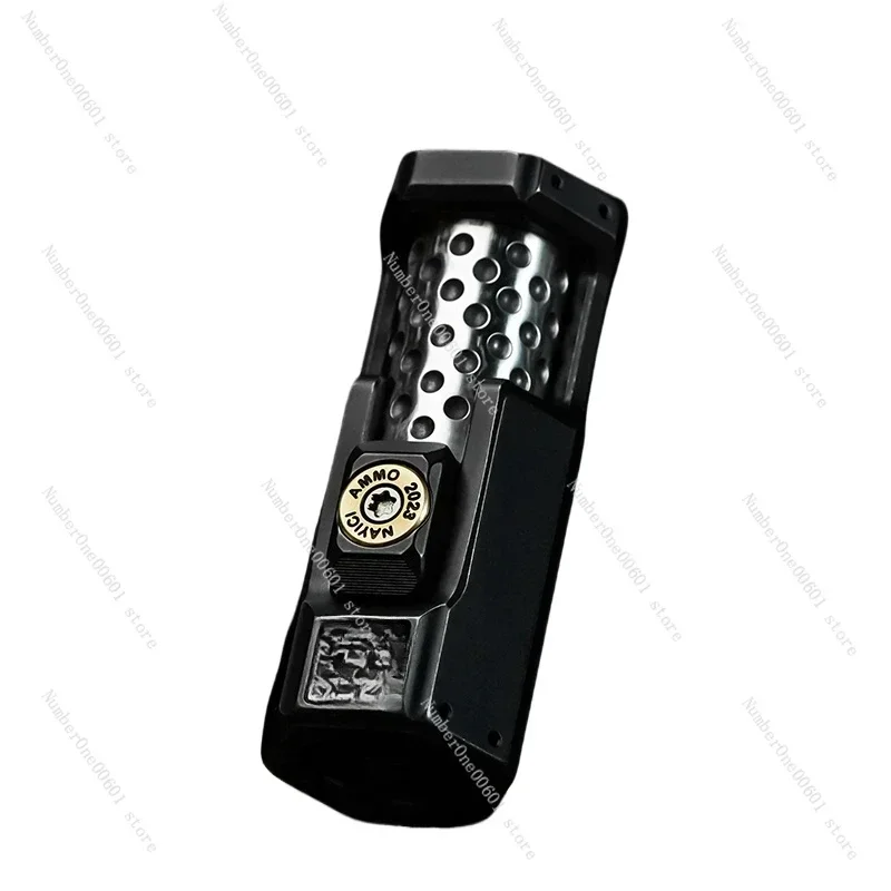 Bolt Push Egg Musketeer EDC Titanium Alloy Ratchet Paw Coin Fingertip Gyroscope Hard Core Stress Relief Toy