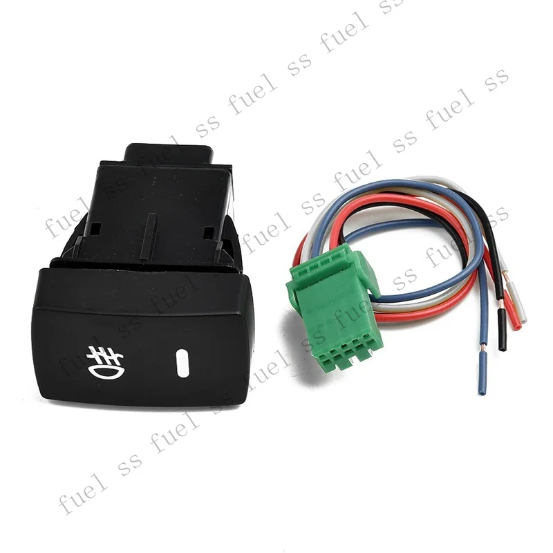 S+ 5 Pin LED Fog Light Switch Car Push Button Wire For Civic Accord