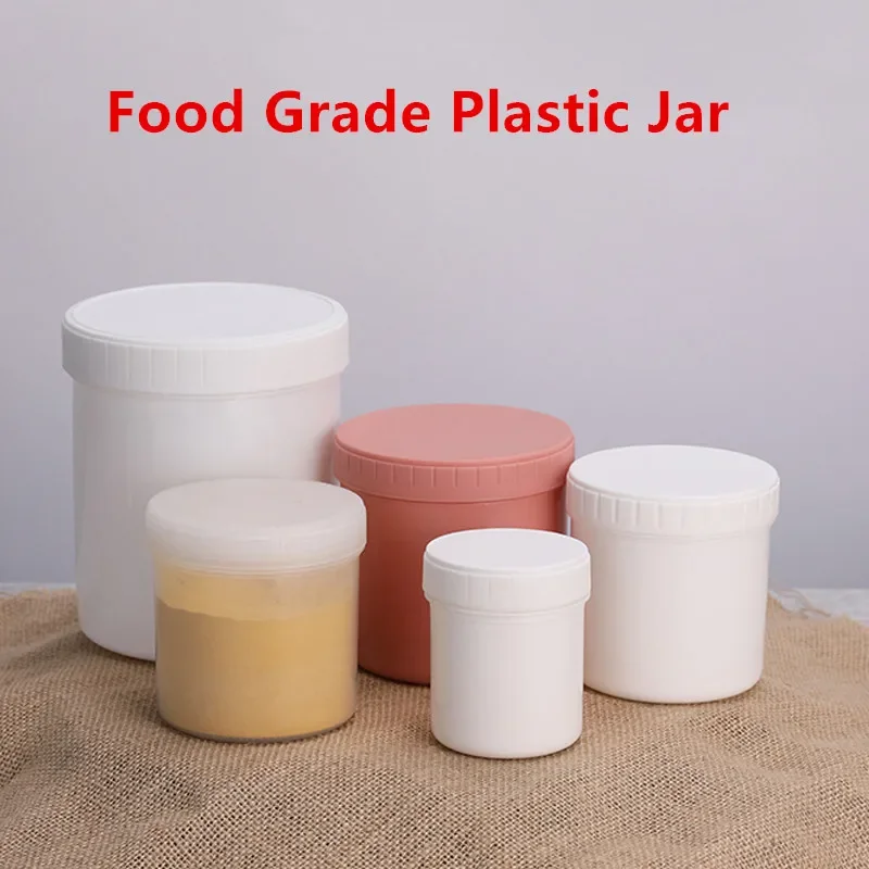 Food Grade Empty plastic jar Wide Mouth Leakproof Storage container liquid Refillable bottle 150ML,200ML,300ML,500ML,1000ML