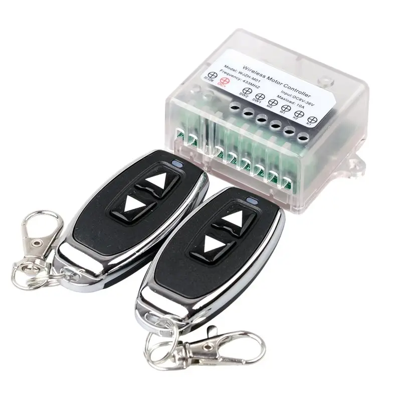 T23C Remote Control Switch For DC Motor 12V 24V 36V- For Retractable Door Curtain Electric Push Rod Linear Actuator