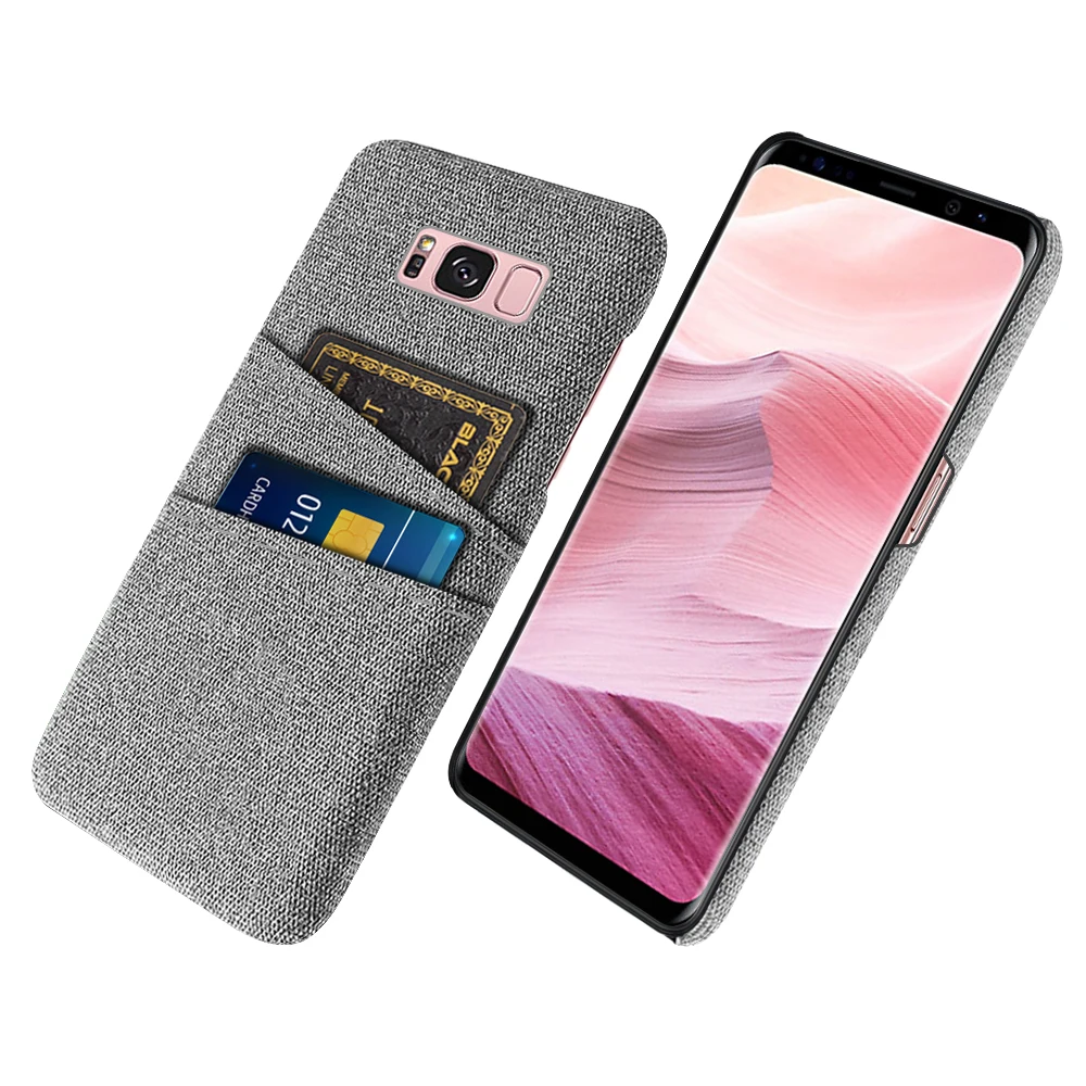 

S8 For Samsung Galaxy S8 S8 Plus S8+ Samsung S 8 S8plus Case Luxury Fabric Dual Card Phone Cover For Samsung S8 S 8 plus Coque