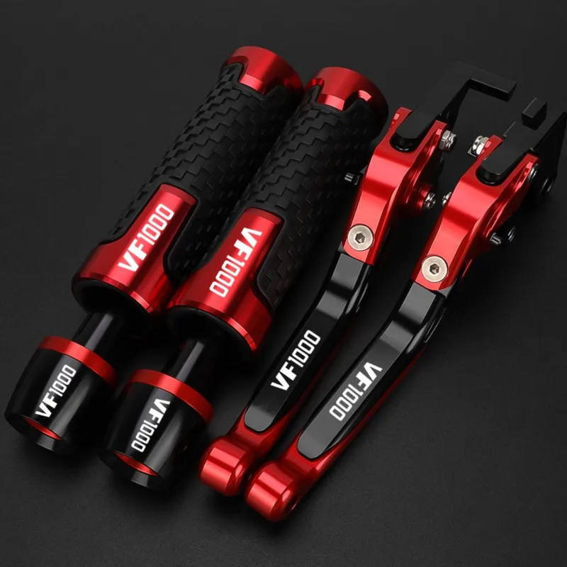 Motorcycle Aluminum Adjustable Brake Clutch Levers Handlebar Hand Gripss FOR HONDA VF1000 VF 1000 1997-2004 2000 2001 2002 2003