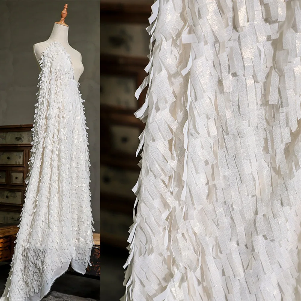 

Handmade High-end Fabrics, 3D Spaced Strips,Tassels, Stage Flow, Costume Designer Creative Fabrics Diy Sewing Matrial