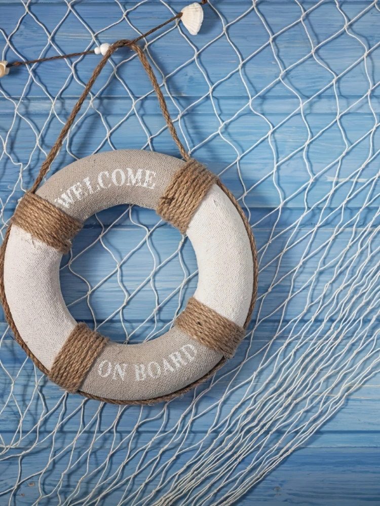 Décoration de fête sur le thème des sirènes, filet de pêche, toile de fond de fête sous la mer, ornement suspendu, décoration de fête d'anniversaire d'été hawaïenne, décoration de la maison