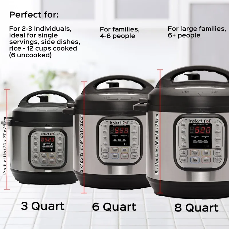 8Quart 6Quart Electric Pressure Cooker Cover Fabric Dust Cover For Kitchen Rice Cooker Waterproof Red Black Practical Household