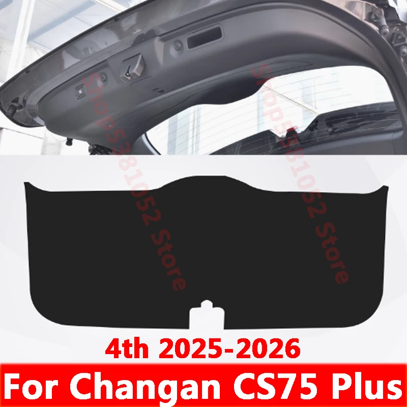 

For Changan CS75 Plus 4th 2025 2026 Car Trunk PU Leather Protective Pad Car Trunk Tailgate Protection Sticker Pad Accessories