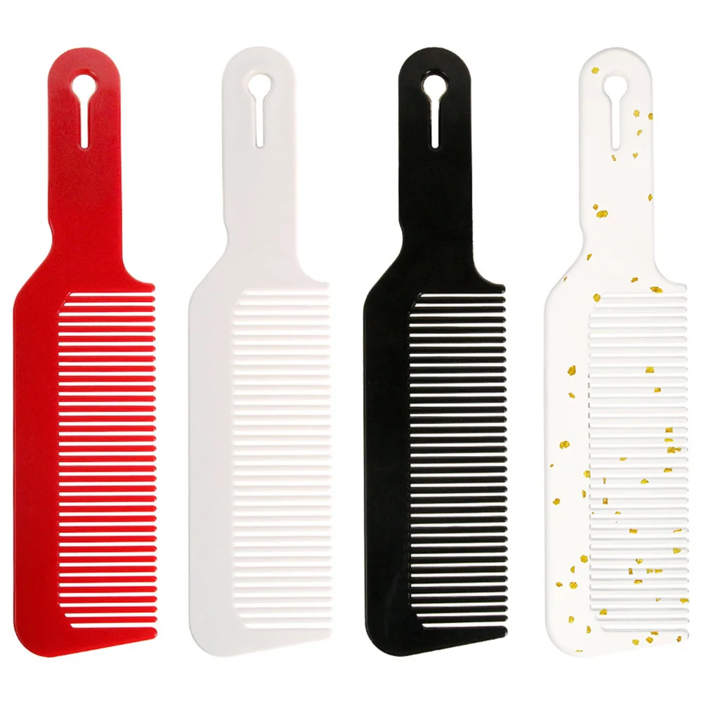 

4pcs Safety Barber Comb Durable Protective Hair Cutting Comb For Salon Home Use Beard Trimming Smooth Lightweight Gift Family
