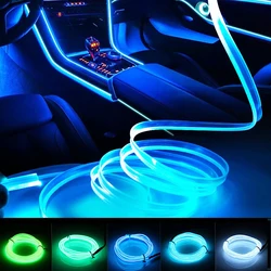 Car Interior LED Lights With Flexible Neon Lights With/No USB Cigarette drive 1/2/3/4/5M Hot Style Ambient Led Lamps LED cool