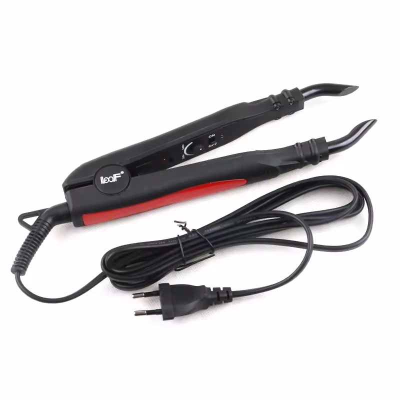 

JR678 Quality Black Heat Hair Connector Temperature Controllable Heat Iron Hair Extension Tools Kit