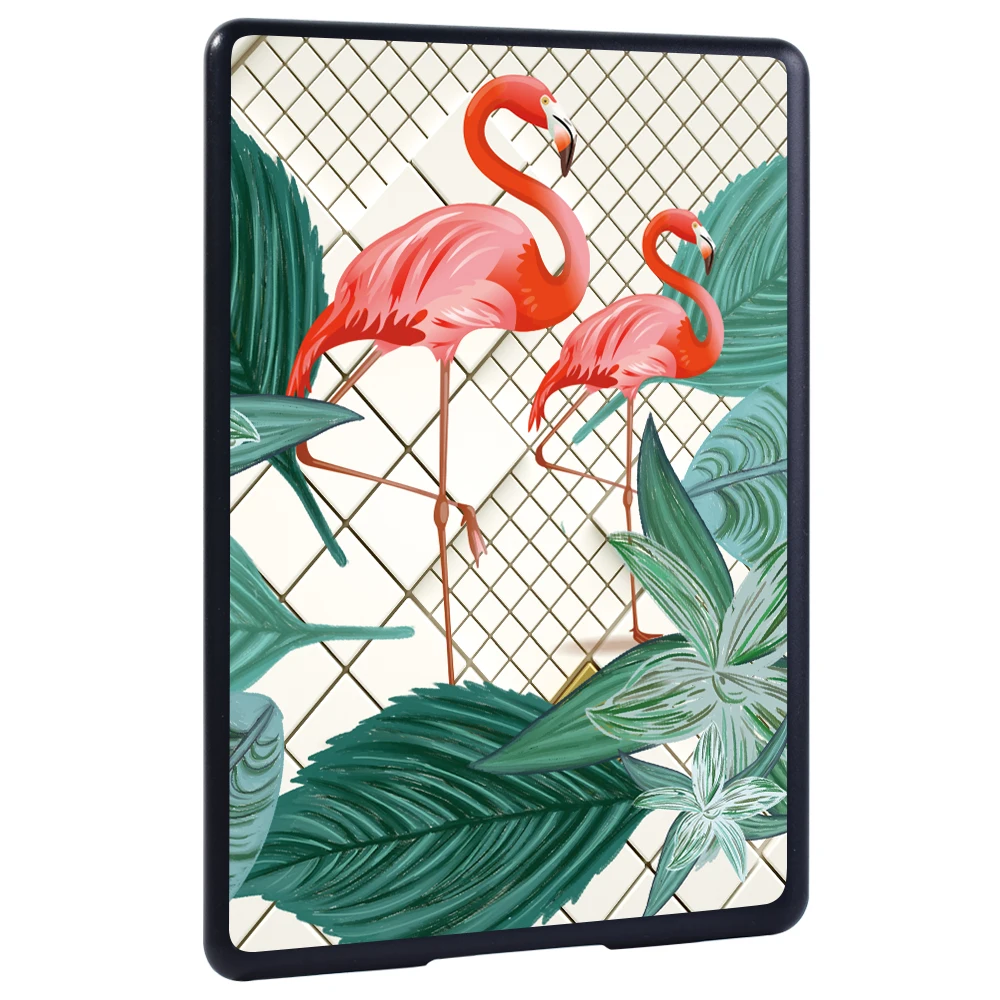 Shockproof Plastic Tablet Protective Case for Amazon Kindle 10th Gen 2019/8th Gen 2016 with Various Flamingo Patterns and Colors