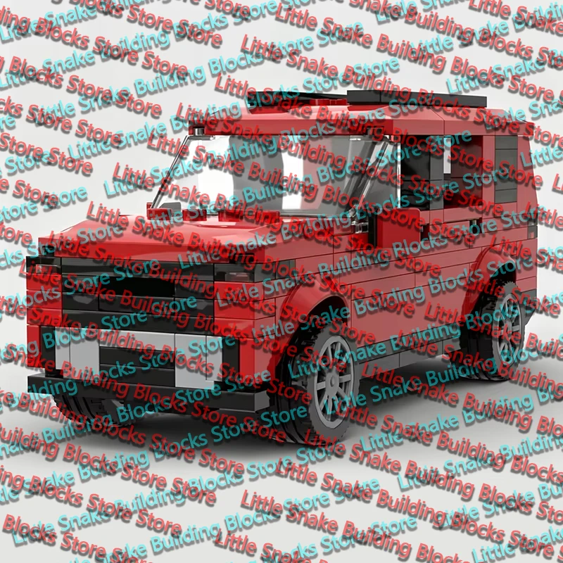 QWERT City Car Model MOC Building Bricks Medium Sport Utility Vehicle Modular Technology Gifts Holiday Assemble Children Toys