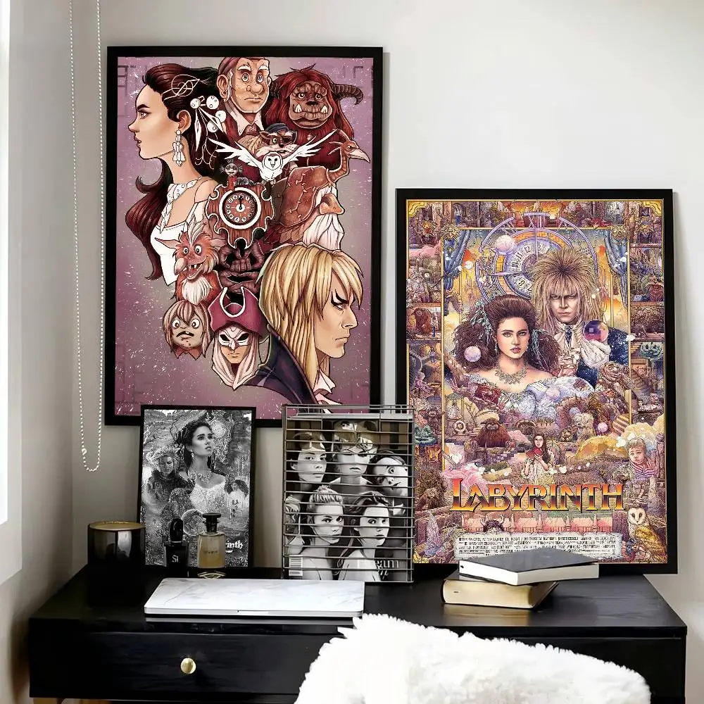 Movie L-Labyrinth Posters High Quality Self-adhesive Wall Art Decorations Color Prints Sticky