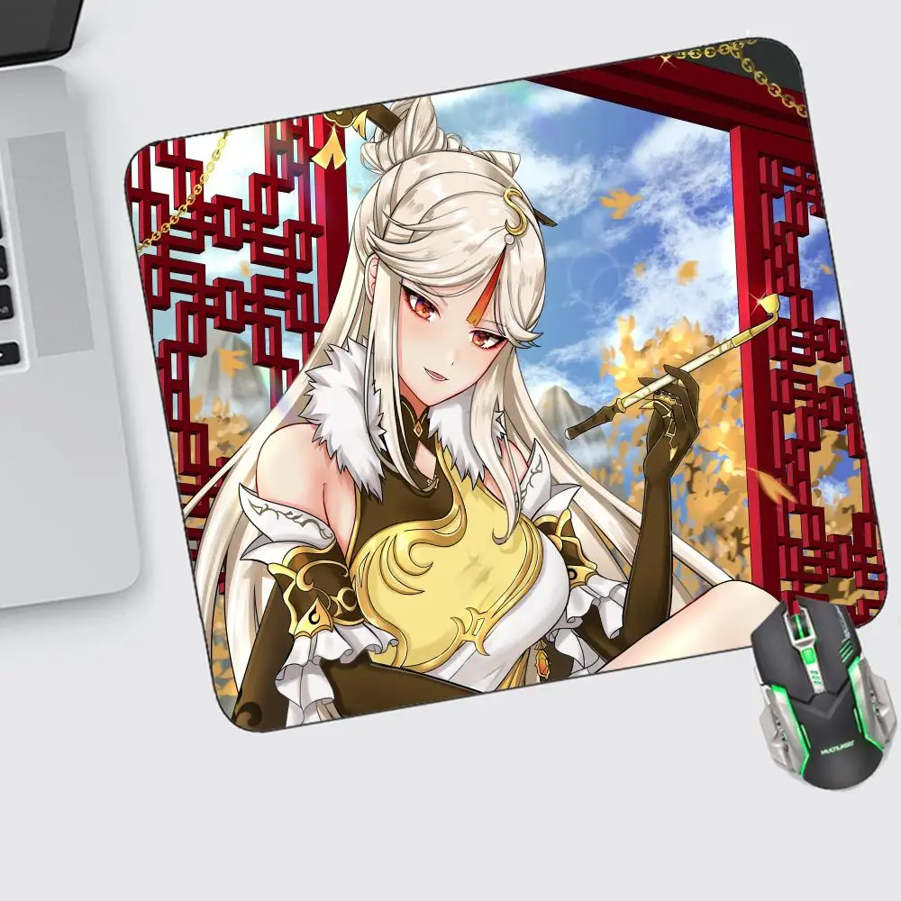 

Genshin Impact Mouse Pad Small Gaming Accessories Keyboard Computer Offices Desk Mat Pc Gamer Non-slip Rubber Mousepad