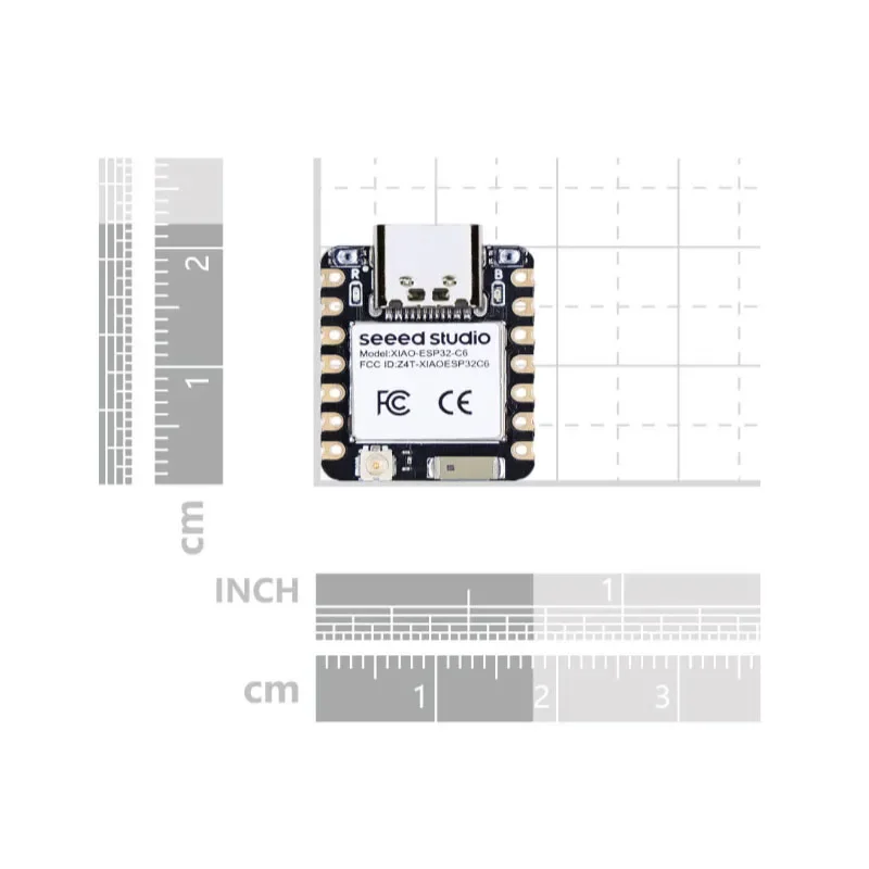1PCS XIAO ESP32 C6 Seeed Studio 2.4GHz WiFi6 Bluetooth 5 Mini ESP32 C6 Development Board Bulit in 4MB Support Zigbee Matter