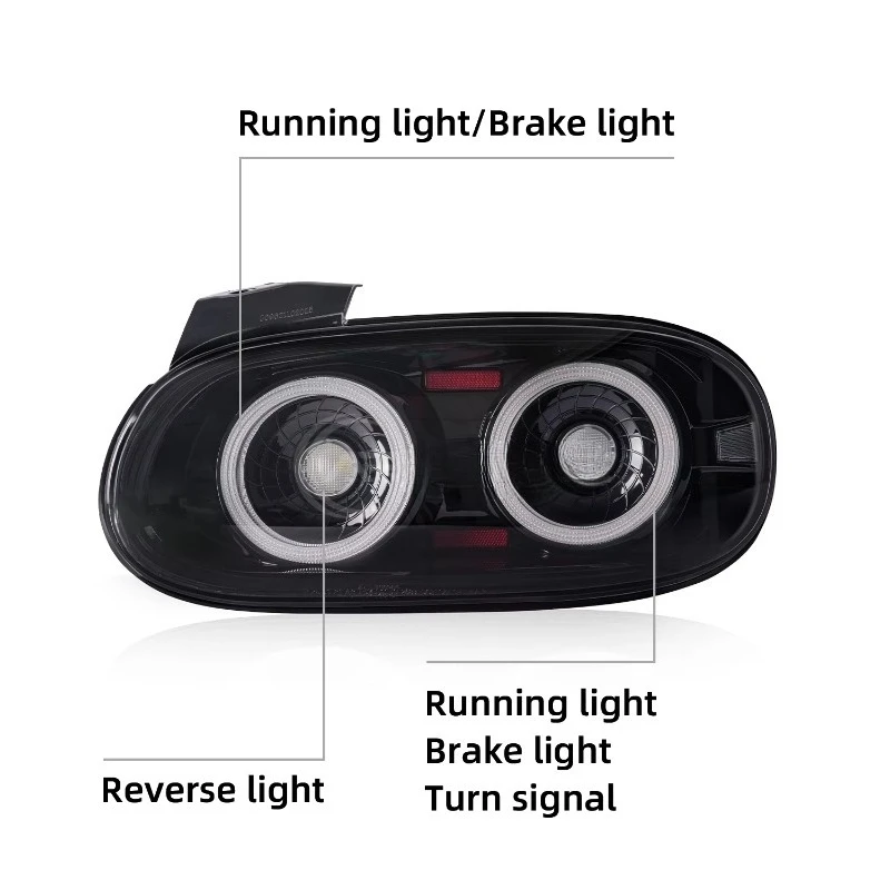 LED Brake Light JDM Design 2nd Gen Miata MX-5 NB1 NB2 Lamp Startup Animation For Mazda MX5 Miata NB NBFL Taillights 2005