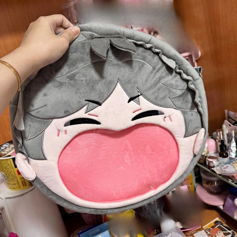 Anime Sugawara Koushi Kawaii Face Cosplay Lolita Girl Plush Stuffed Itbag Soft Plushies Backpack Transparent Bag Fans Decor Gift