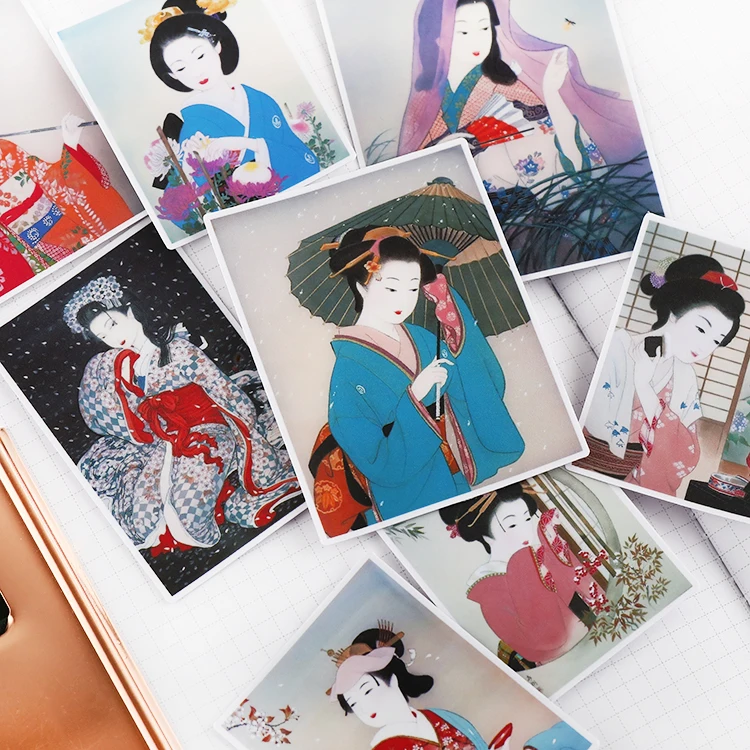 vintage Japanese beauty stickers/Scrapbooking Stickers /Decorative Sticker /DIY Craft Photo Albums