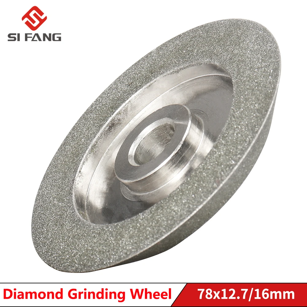 

Diamond Grinding Wheel Electroplating 78mm Cutter Grinder Grinding Disc for Carbide Metal Tungsten Steel Milling Cutter