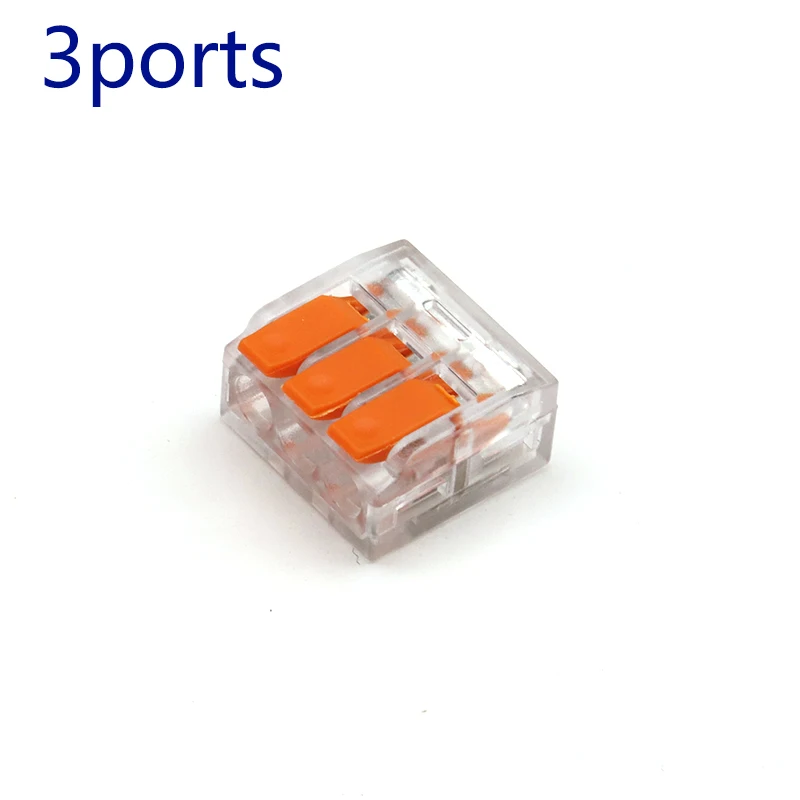 محطة أسلاك سريعة شفافة ، نوع الضغط ، موصل توصيل سلكي ، 2 منفذ ، 4 منافذ ، 5 منافذ ، 3 منافذ ، 10