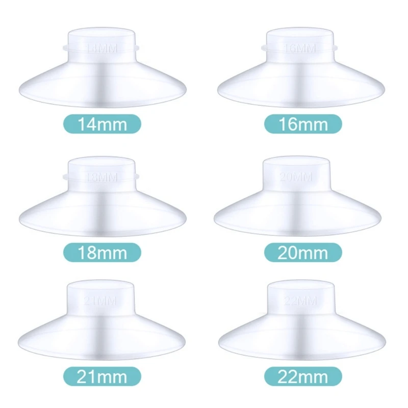 Universal Breast Pump Flange Converter, expressão eficiente do leite, facilmente mudar o tamanho, 24mm a 14mm 16mm 18mm 19mm 20mm 21mm 22mm